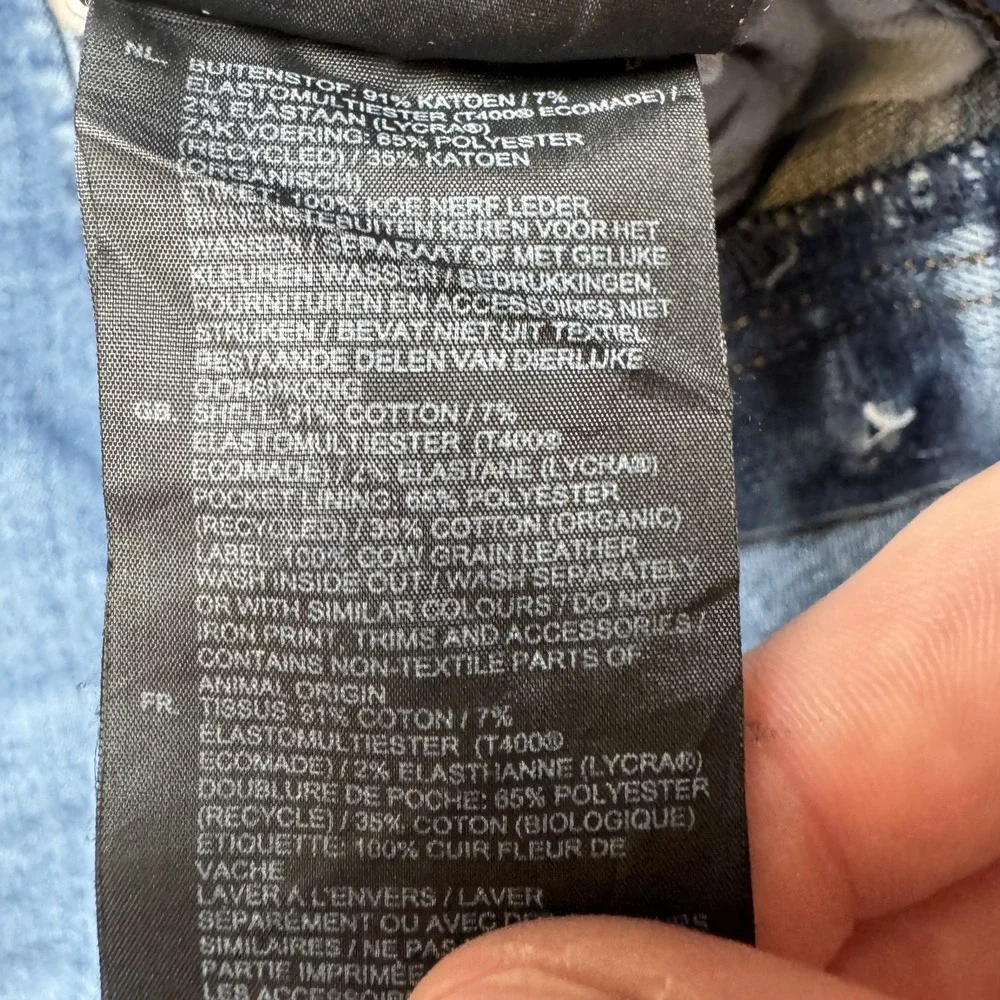 G-Star RAW Jeans Mens 31x32 Blue 3301 Slim Fit‎ Stretch Medium Wash Denim Pants